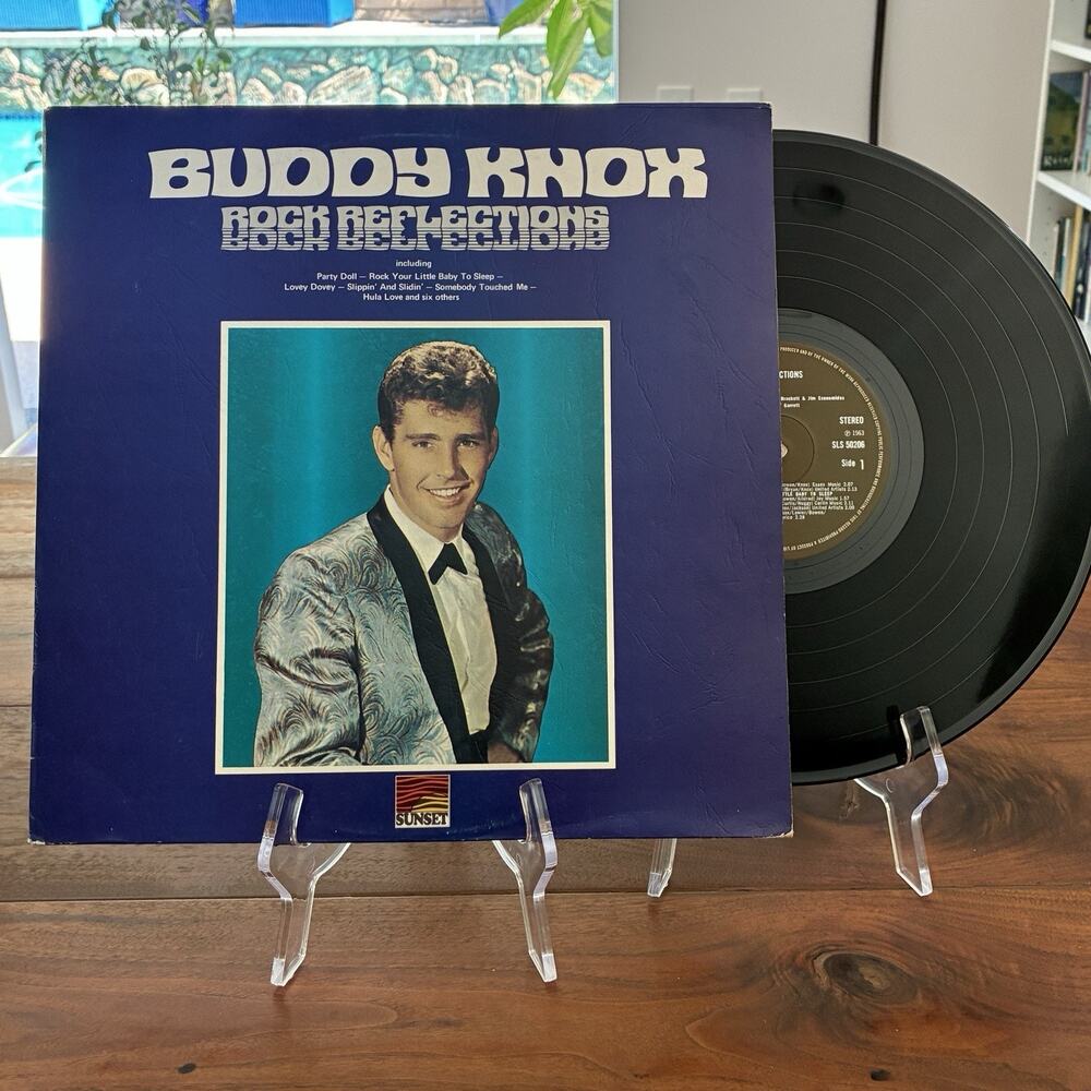 Buddy Knox Rock Reflections Vinyl LP 1963 Sunset SLS 50206 Leather-Look Sleeve